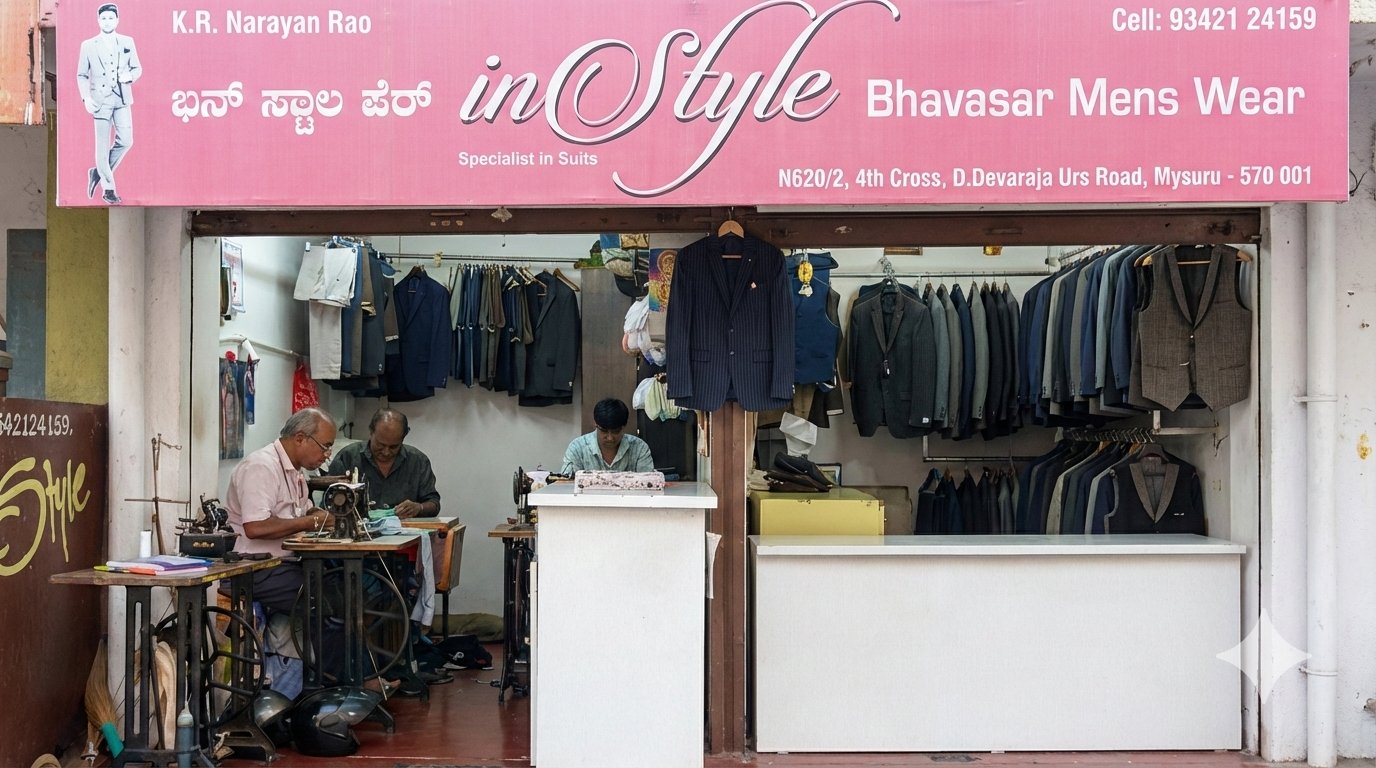 inStyle Bhavasar Mens Wear – Mysuru